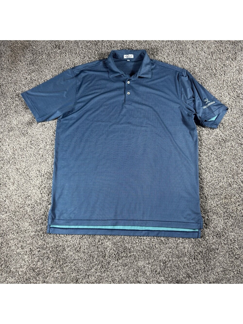 Peter Millar Taylormade Golf Polo Men's XL Blue Summer Comfort Golf